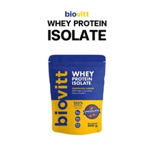 Biovitt Whey Protein Isolate Chocolate Flavor Powder Drink Gain Muscle 200g