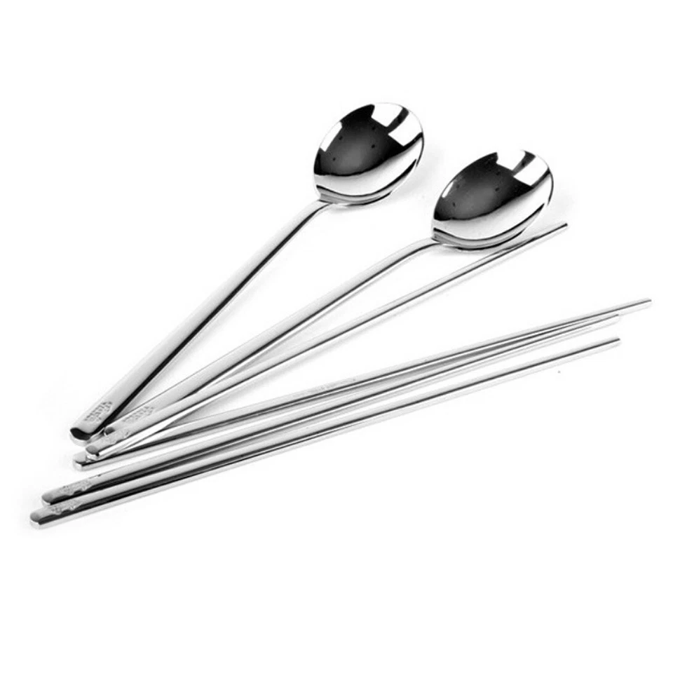 Juego de cubiertos coreanos Fissler para 5 palillos cuchara de manzana 10 piezas cena familiar Foto 2 de 4