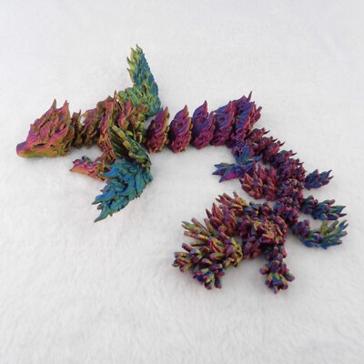 Winged Phoenix Dragon   3D Printed Articulated Fantasy Toy   Fire Bird Gift Idea