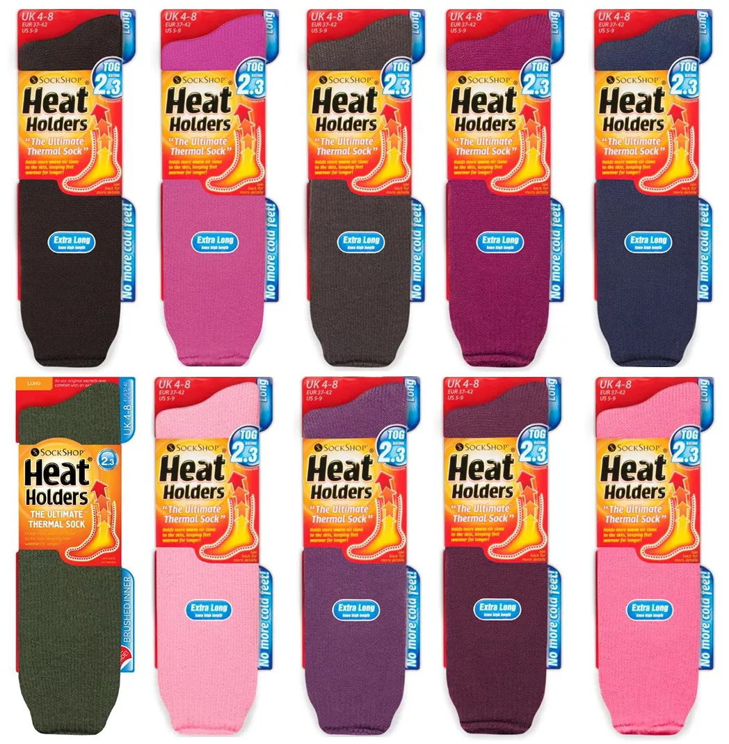 Heat Holders Women s Hot Winter Long Fleece High Thermal Socks