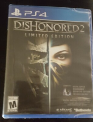 Dishonored 2: Limited Edition (Sony PlayStation 4, 2016) Factory sealed