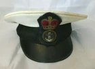 Antique Royal Navy Cap - Royal Navy Officer Cap 1970/80