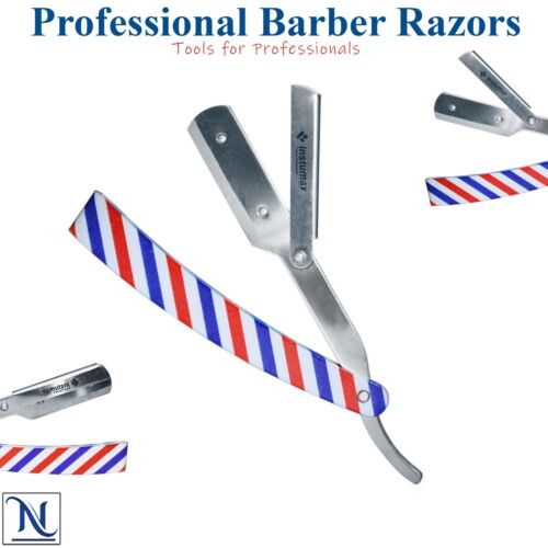 Profi Friseur Haar Rasur Rasierer Straight Edge klappbar + 10 Klingen - Bild 3 von 3