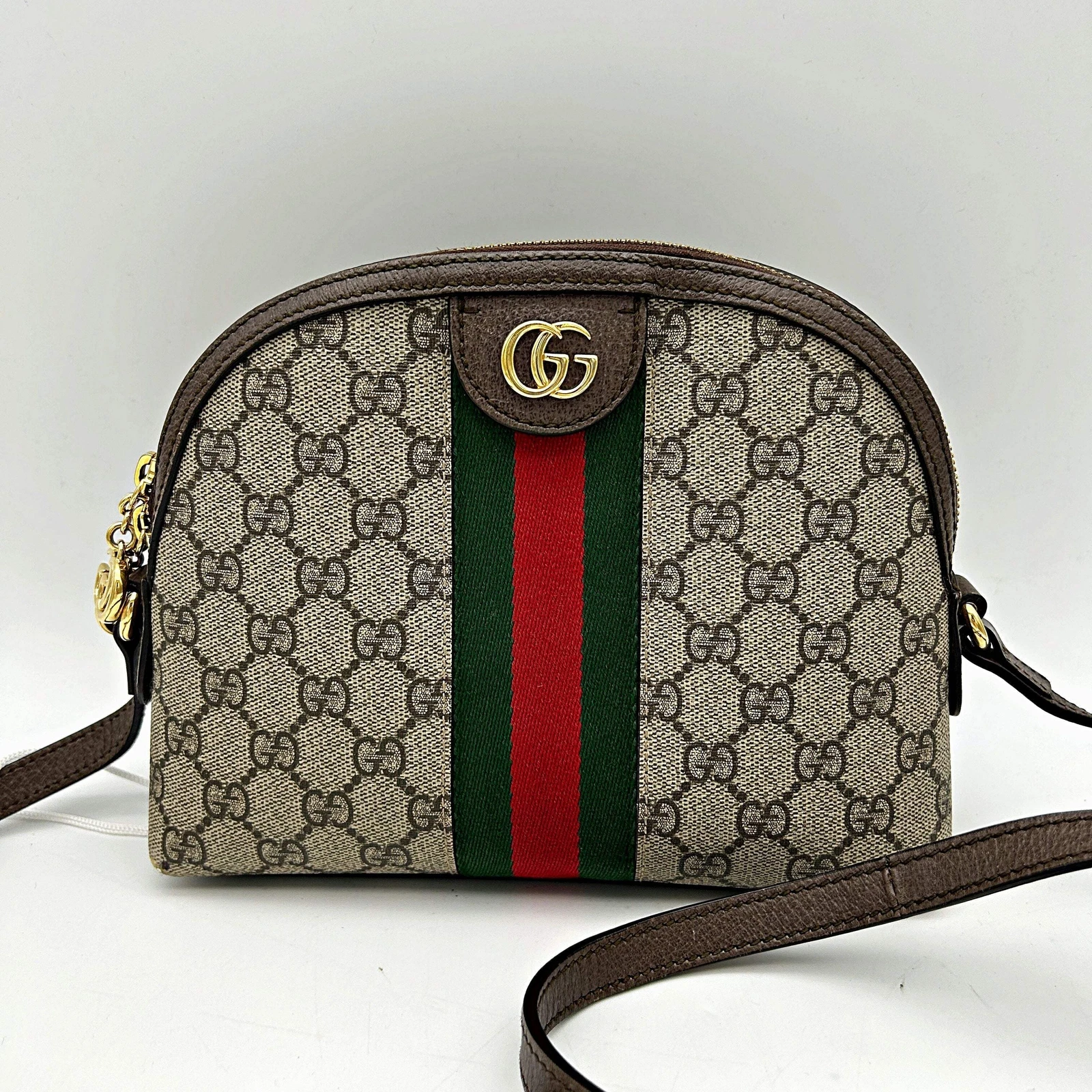 Sac bandoulière Gucci GG Supreme Ophidia 499621 tissu marron LA32022