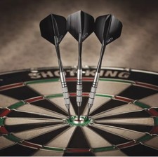 Viper SHOT KING Sisal Fiber Bristle Dartboard Regulation 18" Six Steel Tip Darts