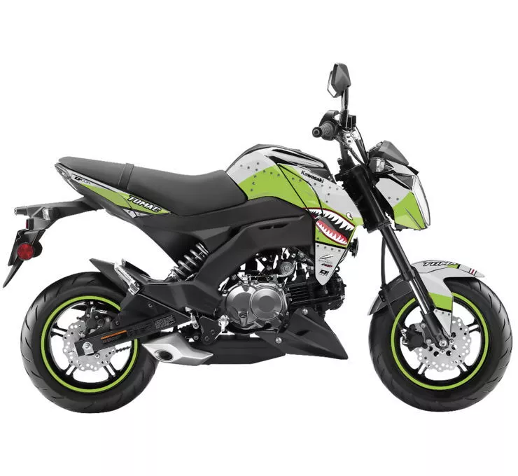 D COR Kawasaki Z 125 Pro Graphics Green 20 20 304