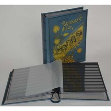 Briefmarkenalbum Einsteckalbum 60 schwarze Seiten Nostalgie-Album "Liberty"