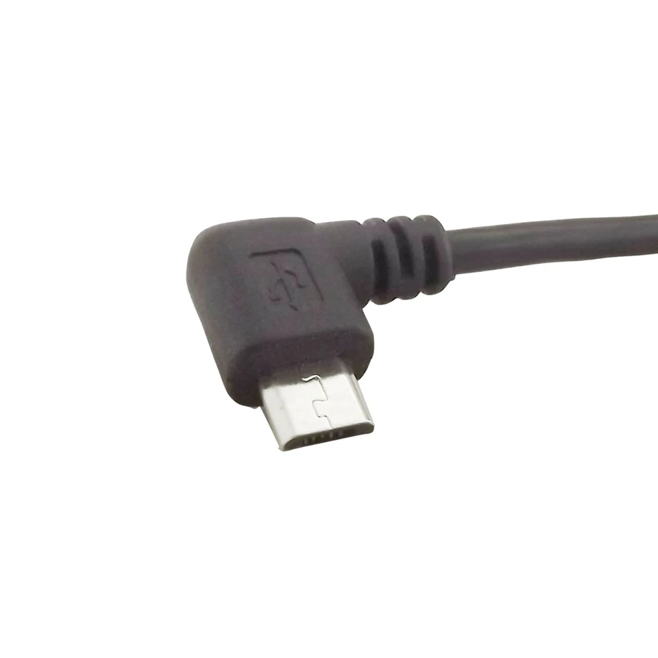1x USB 2.0 B Male To USB Micro 5 Pin Male Plug Right Angled Adapter Cable 25cm - Image 3 of 4