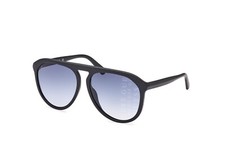 Guess GU00058 02W Black Matte Aviator Plastic Sunglasses Frame 59-15-140