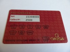 OMEGA PICTOGRAM CARD 2220.80.00 - Cal.2500 - 41mm SEAMASTER 300