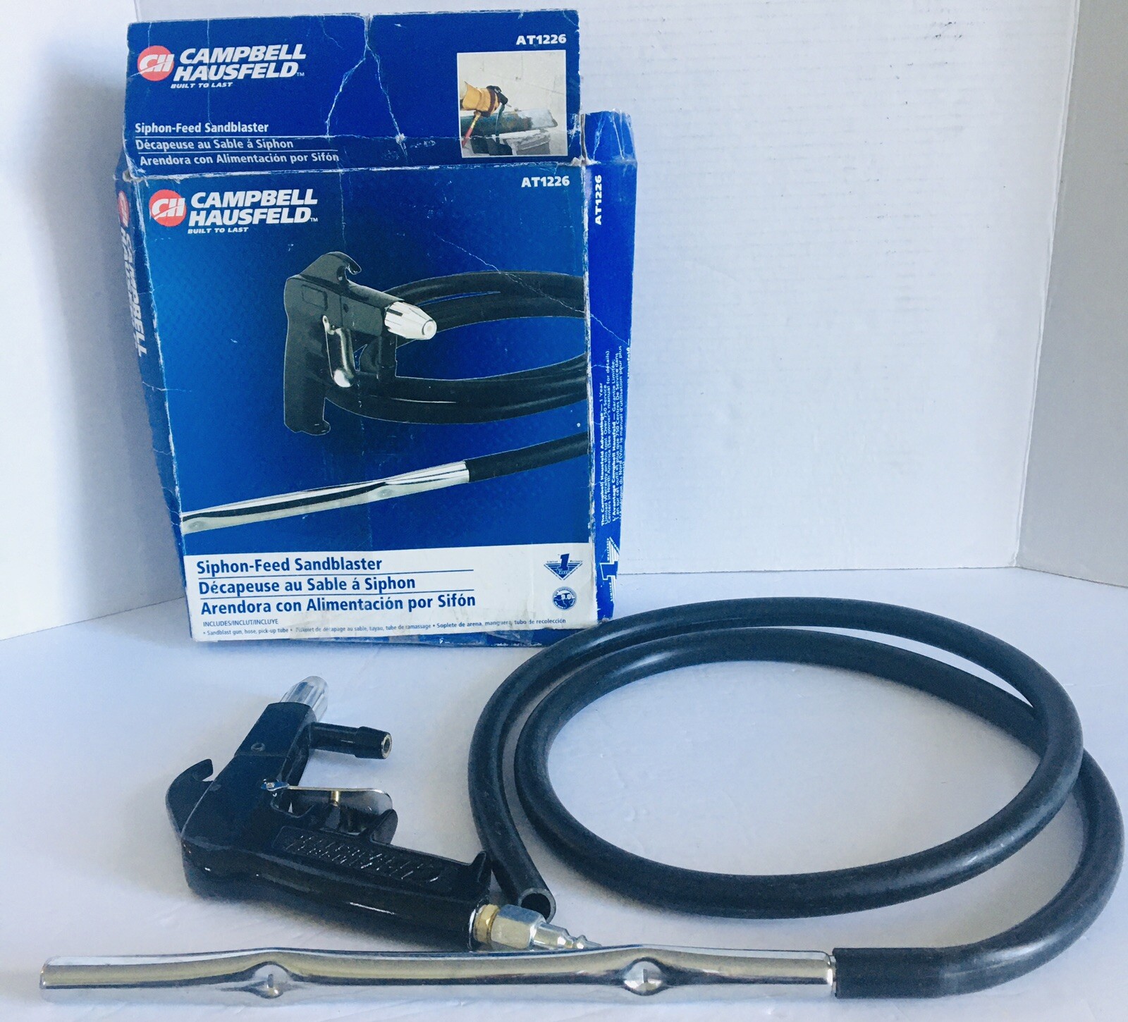 Campbell Hausfeld At122601av Sandblaster Gun With Tube And Hose For Sale Online Ebay