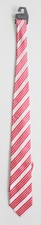 Pink Striped Hand Made Brand Q Premium Microfiber Woven Men's Zoom Business Tie