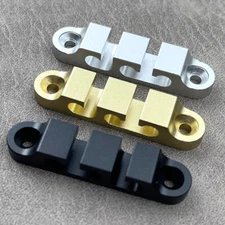 2×Aircraft Aluminum Hipshot Bass 3 String Retainer String Guide Tree MATTE