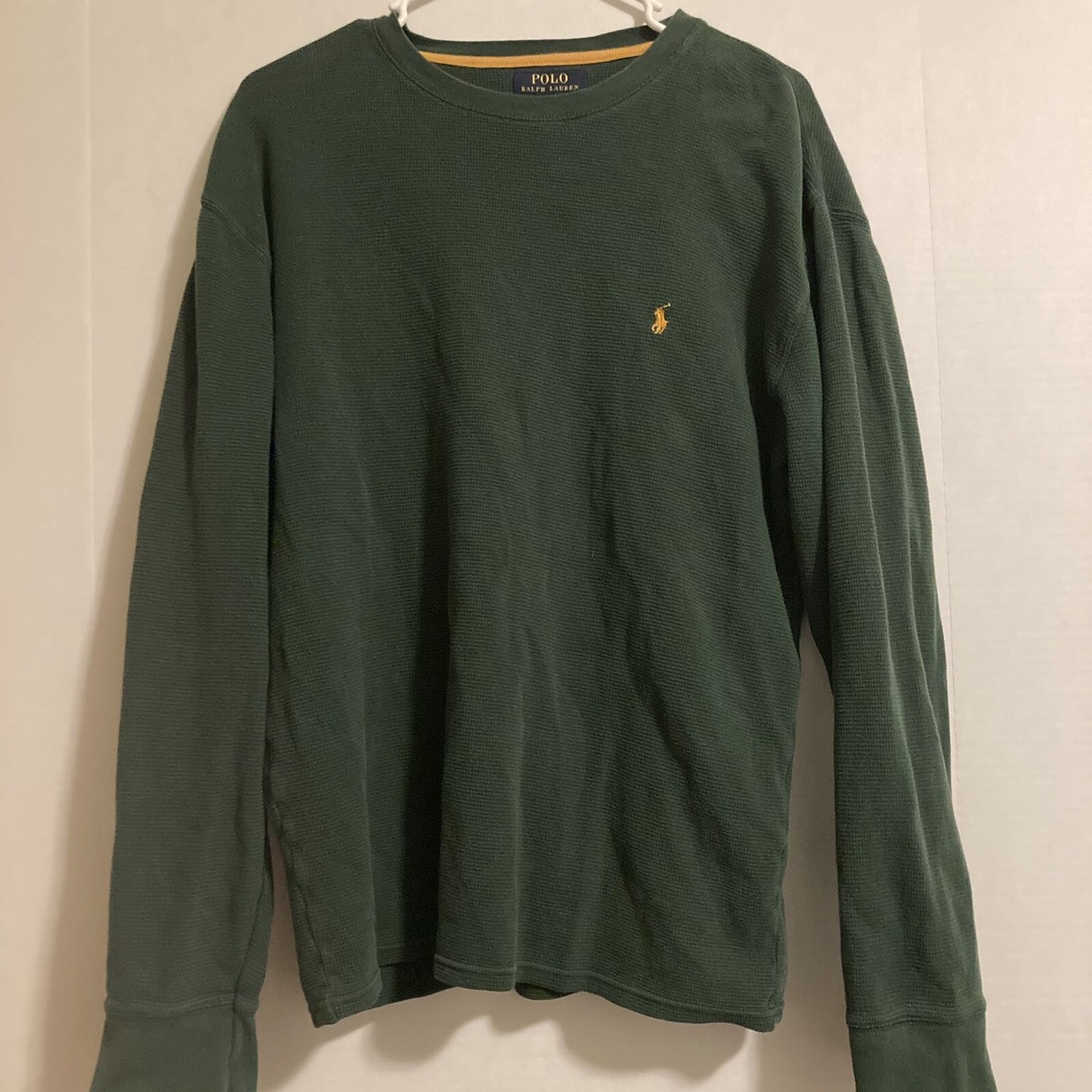 特価！Polo Ralph Lauren Men's Waffle-Knit Thermal 長袖シャツ Polo RALPH LAUREN Men's Shirt Waffle Weave Long Sleeve