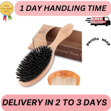 BLACK EGG Boar Bristle Hair Brush for Women Men Kid, Soft Natural Bristles