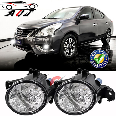 2x New Bumper White LED Fog Light Lamp Driver For NISSAN MAXIMA 2007-2015 US