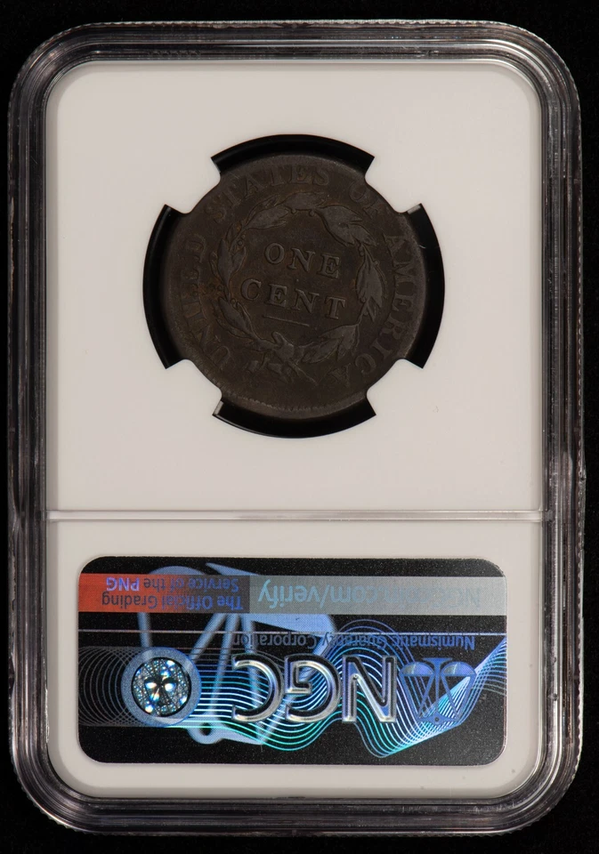 1812 1c Classic Head Large Cent - Original Look - NGC VF Details - SKU-B2238 - Image 3 of 4