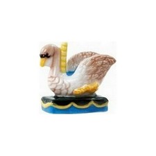 Fève de la série _ Animaux de manège _ Vitrine collection miniature porcelaine