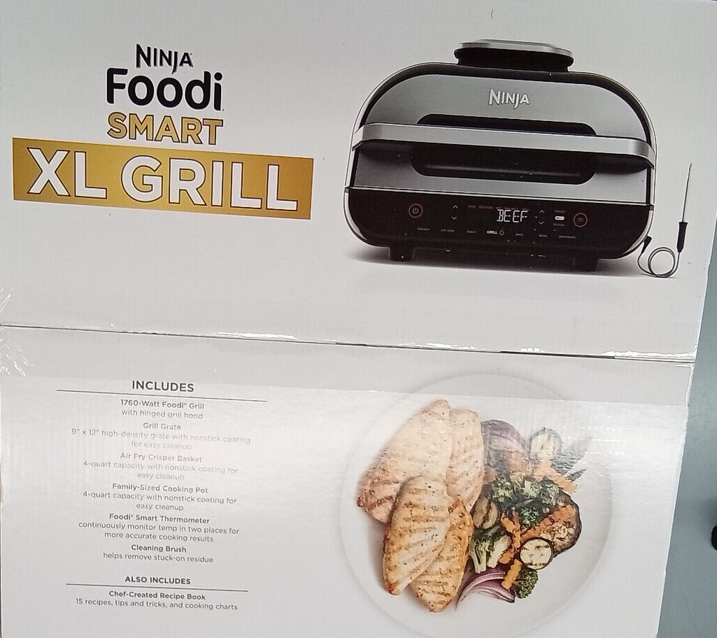 Ninja Foodi FG551 Smart XL Indoor Grill - Black Has Box Damage