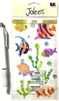 Tropical Fish Stickers Jolee's Scrapbooking Journaling Card Making Ocean Sea