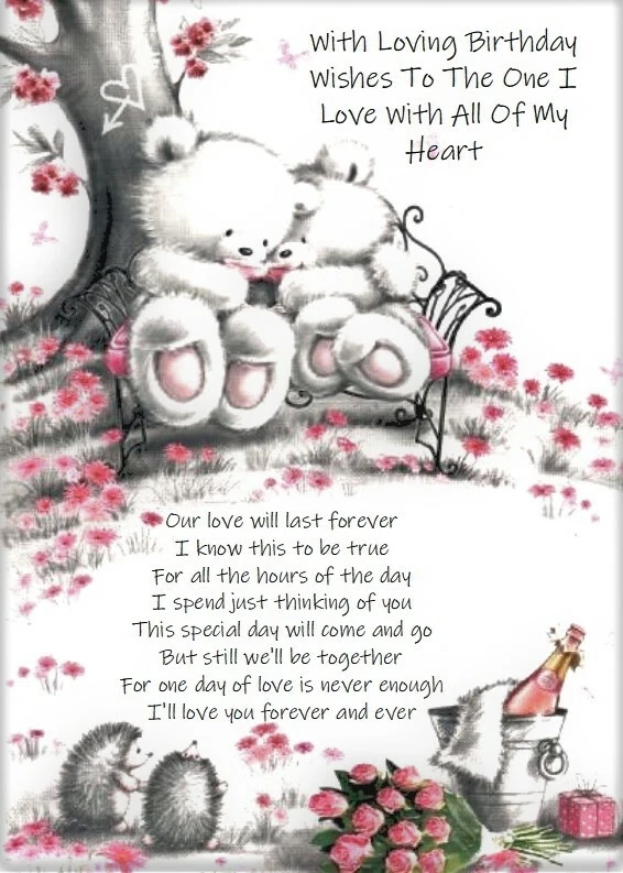 Romantic birthday hotsell card for boyfriend