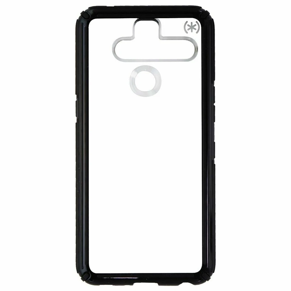 Estuche rígido para LG V50 ThinQ Speck Presidio serie V-Grip - transparente/gris/negro Foto 2 de 4