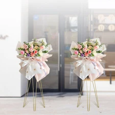 2pcs 3.4ft Tall Flower Plant Stand Display Rack For Wedding Party Opening Decor