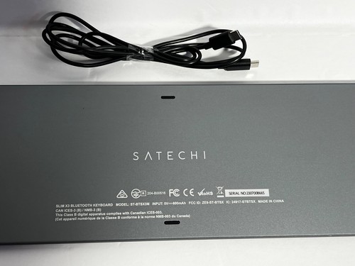 Satechi Slim X3 Bluetooth Backlit Keyboard Numeric Keypad Illuminated Key #E11 - Picture 11 of 19