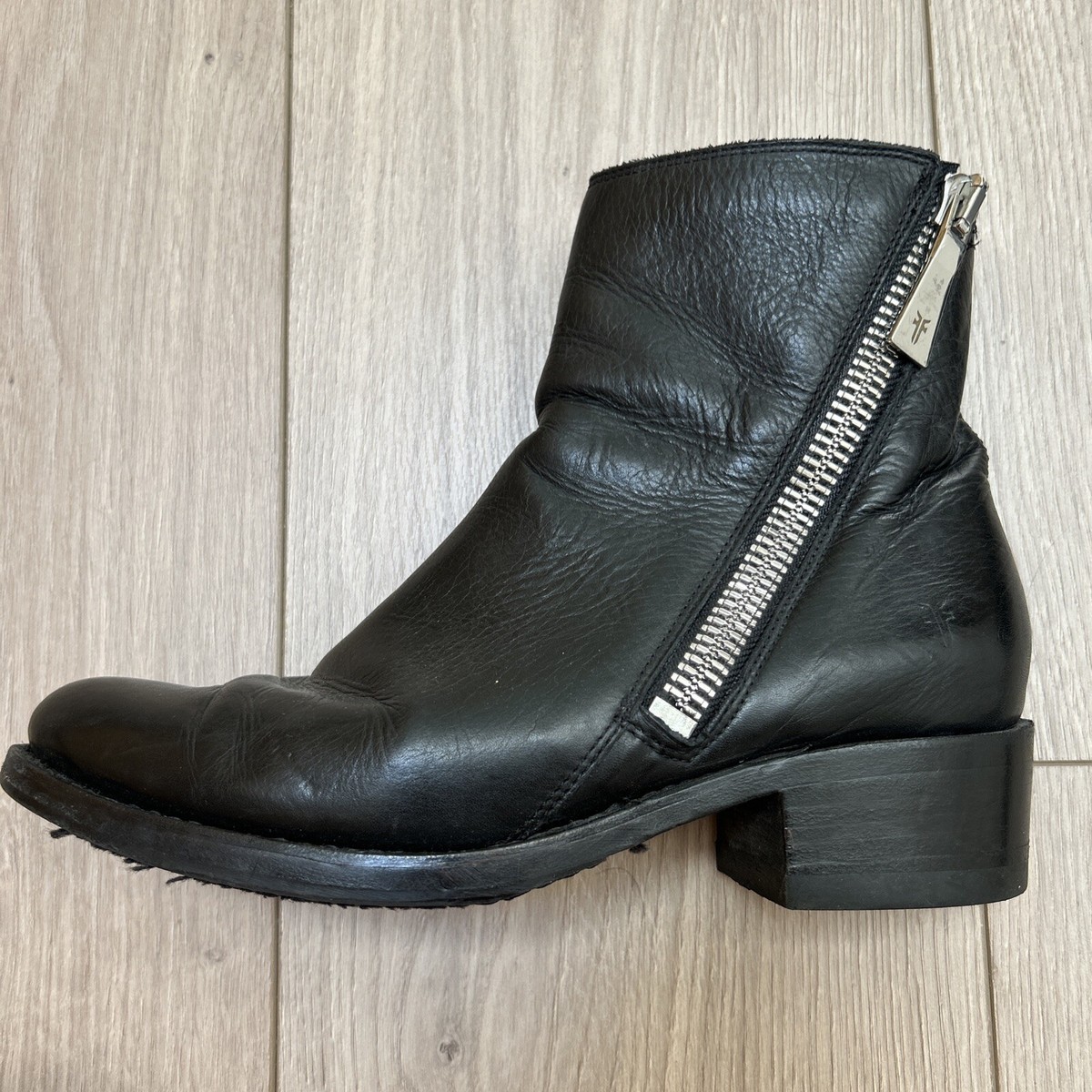 Frye Women's Demi Zip Bootie Boot Black Size 5.5 G4bx for sale