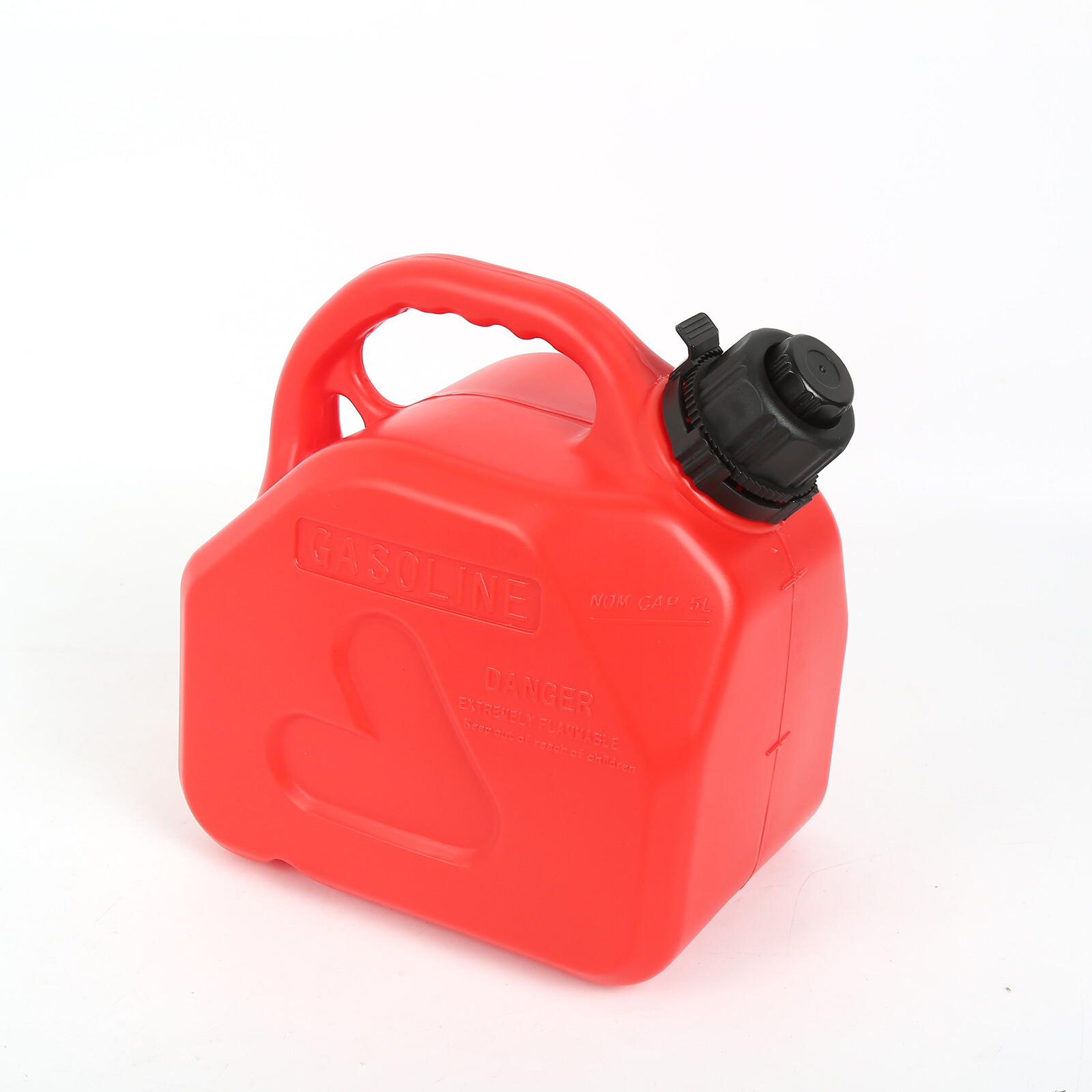 5L/1.32 Gallon Stable Plastic JerryCan Petrol Gas Diesel Fuel Tank Oil