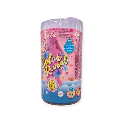 Barbie Chelsea Color Reveal Sporty Serie   Puppe mit 6 Überraschungen HKT85