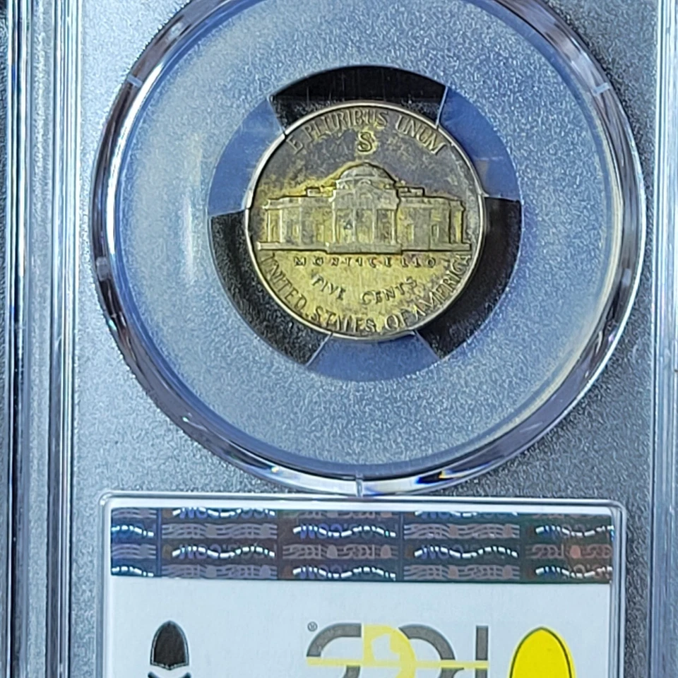 1943-S Jefferson 'War' Nickel W/*UNIQUE TONING* - Image 4 of 4