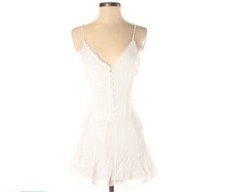 Sage the Label NWOT Size S Romper Embroidered Button Front