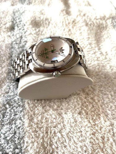 Adidas Stan Smith Watch Quartz Men's Silver Dial Round ADH9047 Used From Japan - Picture 2 of 10