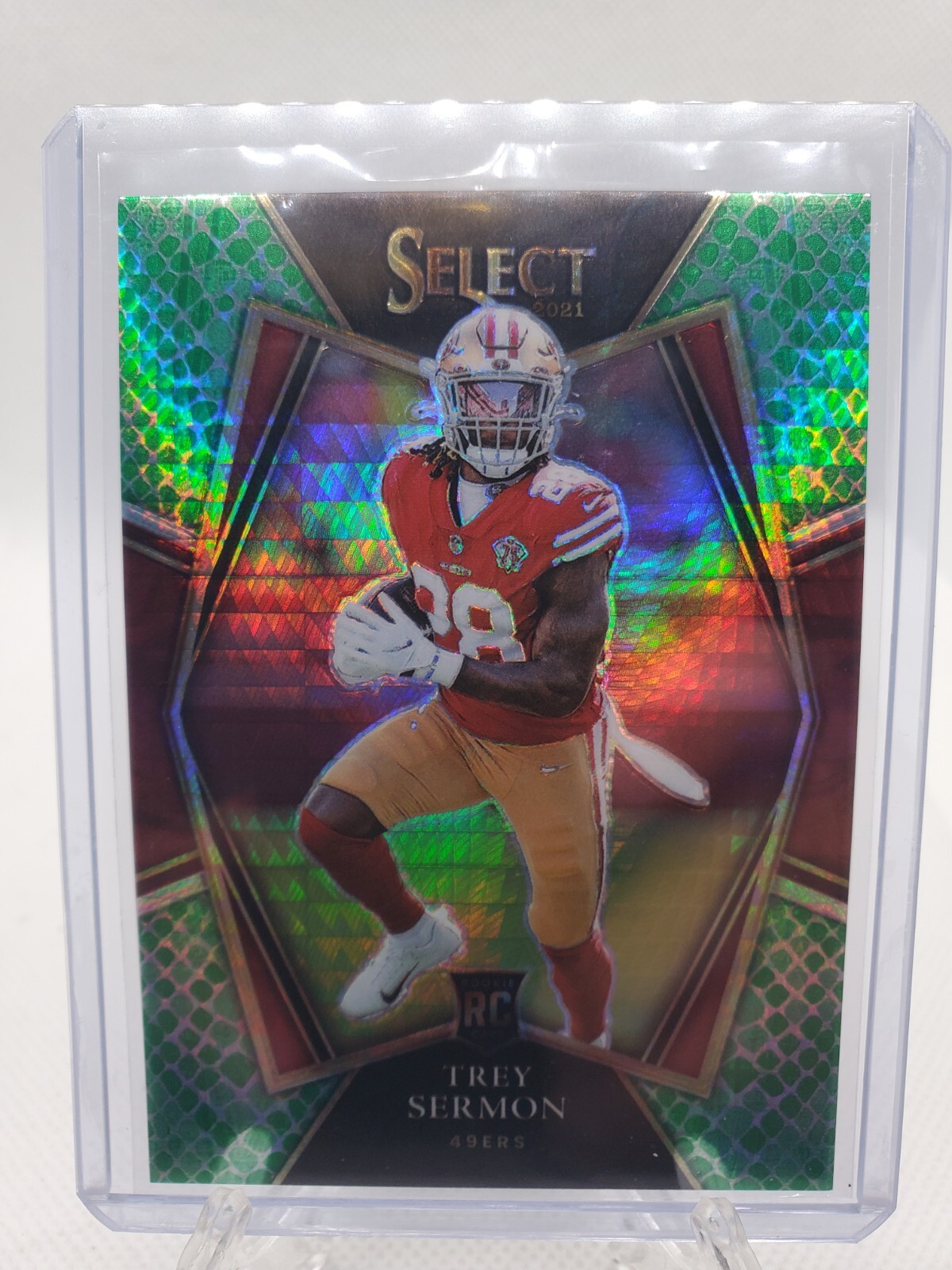 TREY SERMON 2021 SELECT PREMIER LEVEL DRAGON SCALE ROOKIE RC #’d/89 A2D