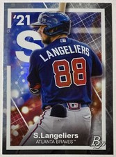 2021 Bowman Platinum Precious Elements Shea Langeliers Atlanta Braves #PE-28.