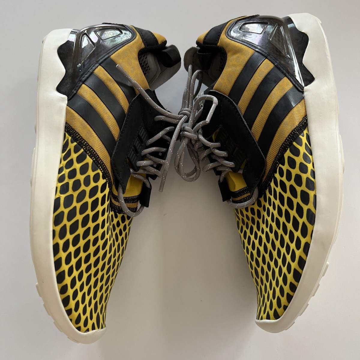ハートゴールド B24955] Adidas ZX 8000 Boost Mens Running Yellow/Black-Grey Sz 11