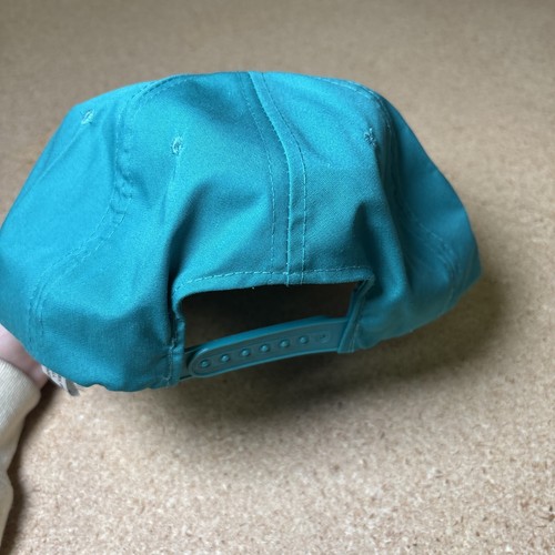 Gorra de béisbol vintage Nissan Forklift Hat Snapback para hombre verde azulado blanco años 90 sin existencias - Imagen 2 de 4