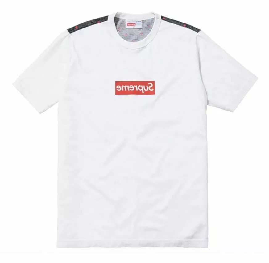 Supreme Comme des Garcons CDG Polka Dot Digi Camo Box Logo Tee White S S/S  13