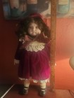 Kingstate Girl in Red Bonnet Porcelain Doll — photo 1