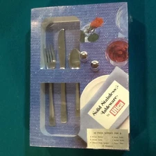 SOLID STAINLESS TABLEWARE BY UTICA 50 PIECE SERVICE FOR 8
