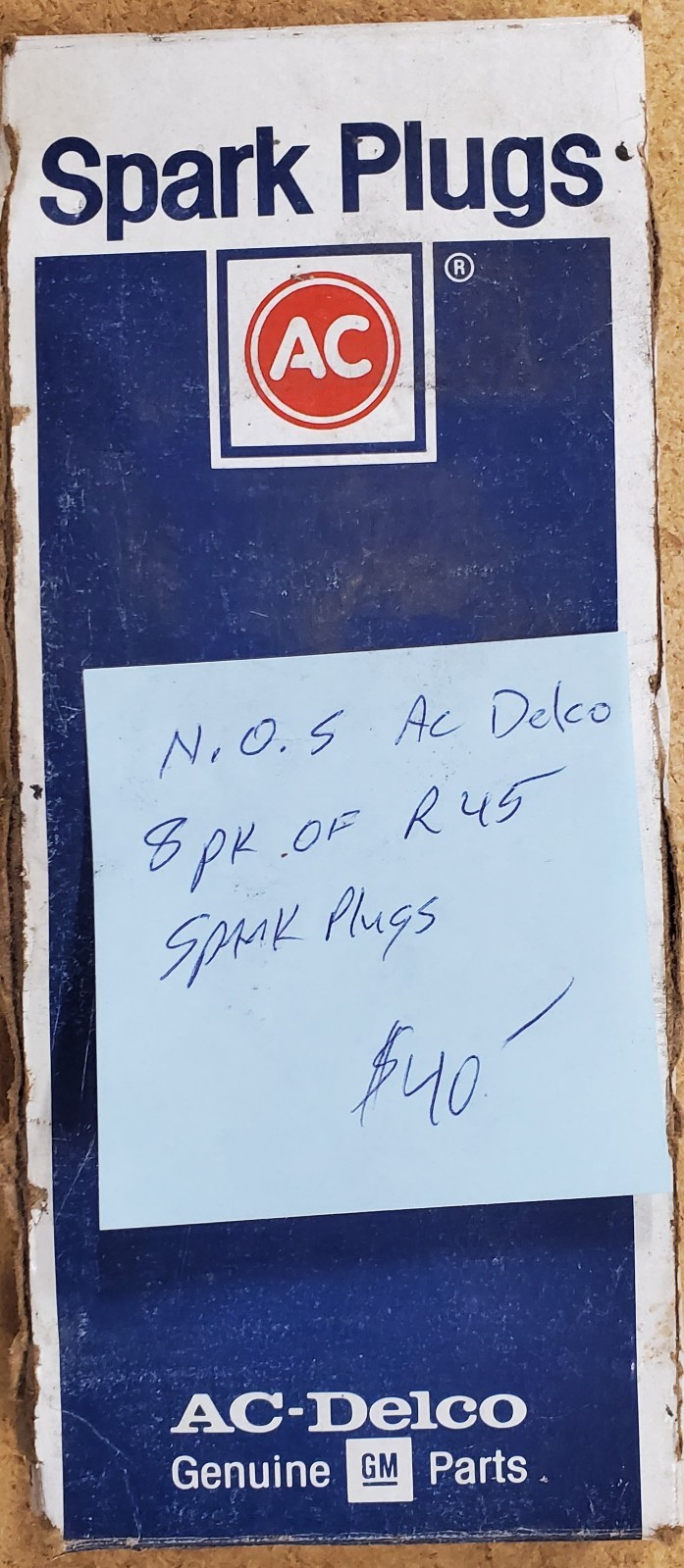N.O.S. AC Delco R45 Spark Plugs 8pk