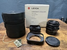 Leica Summicron-M 35mm f/2 ASPH rangefinder lens Germany BLACK