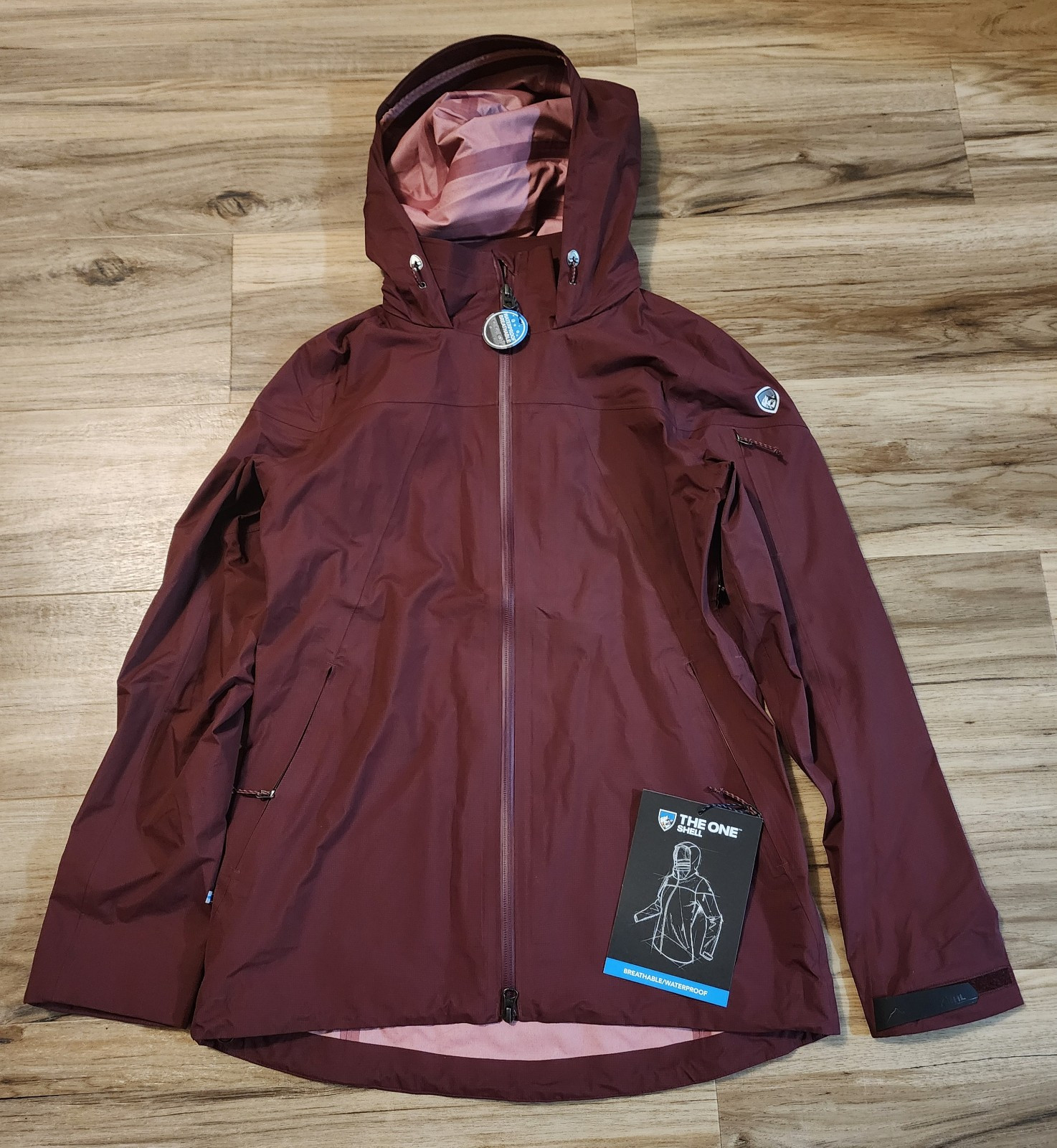 Kuhl The One Shell Jacket Hooded Womens Small Breathable
