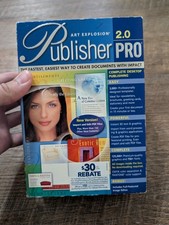 Art Explosion Publisher PRO 2.0 Video Photo Design 8 CD ROM Discs For Windows PC
