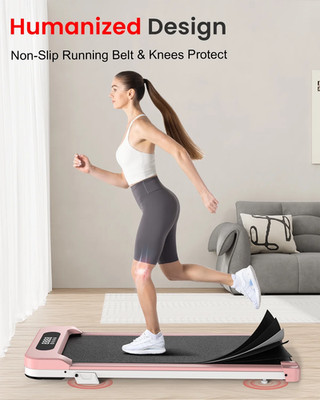 Incline Treadmill , 4 in 1 under Desk Walking Pad for Home & Office, Black