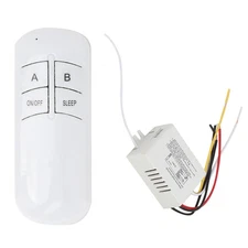 2Ways ON/OFF 220V Wireless Wall Light Receiver Transmitter Remote Control Switch