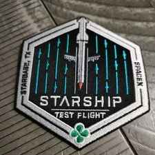 SPACEX -STARSHIP TEST FLIGHT  SUPER HEAVY- Mission Authentic Employee PATCH