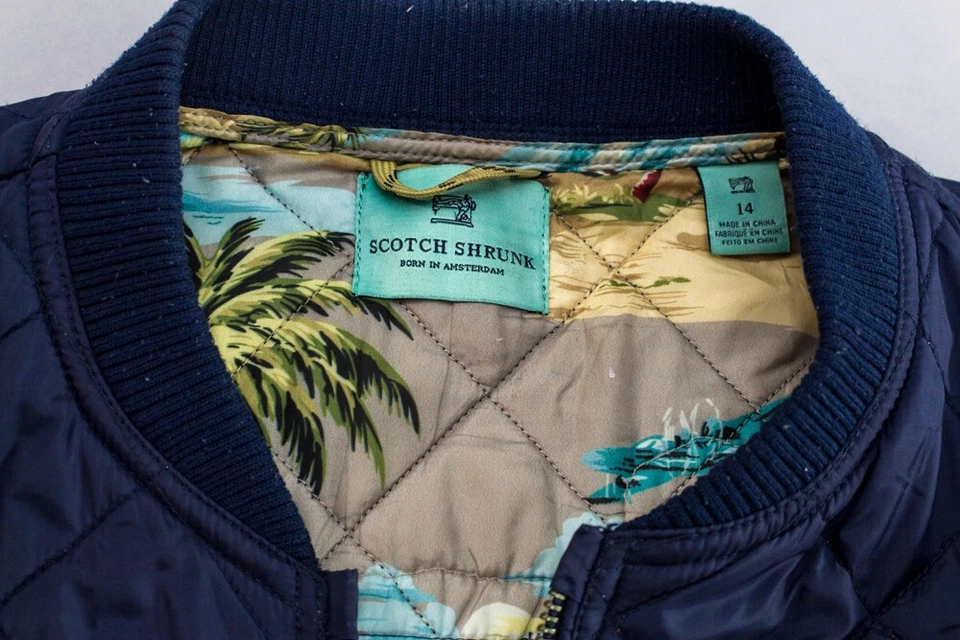 SCOTCH SHRUNK Kids с подкладкой стеганая куртка пальто размер 14 лет - Изображение 4 из 4