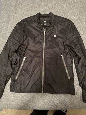 G Star Raw Nylon Cafe Racer Motorcycle Jacket Large L
